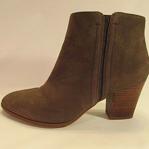 Franco Sarto Aeron Brown Nubuck Leather Ankle Boot